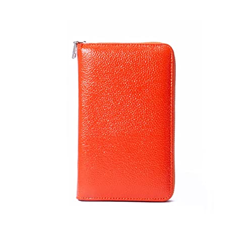 PORRASSO Reisepasshülle Reisezubehör mit RFID-Blocker Schutzhülle Tasche für Kreditkarten Leder Reisepass Tasche Damen Travel Passport Wallet Orange PORRASSO Reisepasshülle Reisezubehör mit RFID-Blocker Schutzhülle Tasche für Kreditkarten Leder Reisepass Tasche Damen Travel Passport Wallet Orange von PORRASSO
