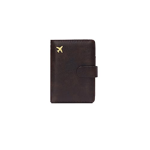 PORRASSO Reisepasshülle Reisezubehör mit RFID-Blocker Schutzhülle Tasche für Kreditkarten PU Reisebrieftasche Reisepass Organizer Herren Damen Passport Holder Kaffee PORRASSO Reisepasshülle Reisezubehör mit RFID-Blocker Schutzhülle Tasche für Kreditkarten PU Reisebrieftasche Reisepass Organizer Herren Damen Passport Holder Kaffee von PORRASSO