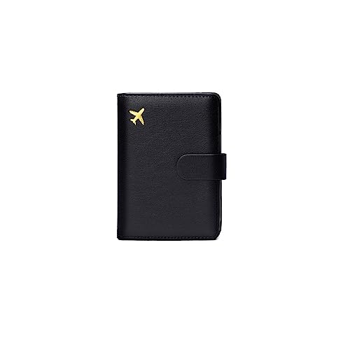 PORRASSO Reisepasshülle Reisezubehör mit RFID-Blocker Schutzhülle Tasche für Kreditkarten PU Reisebrieftasche Reisepass Organizer Herren Damen Passport Holder Schwarz PORRASSO Reisepasshülle Reisezubehör mit RFID-Blocker Schutzhülle Tasche für Kreditkarten PU Reisebrieftasche Reisepass Organizer Herren Damen Passport Holder Schwarz von PORRASSO
