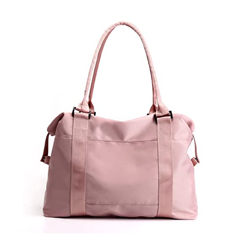 PORRASSO Reisetasche Damen Schultertasche Große Handtasche Trainingstasche Frauen Weekender Übernachtung Tasche Duffle Bag Rosa PORRASSO Reisetasche Damen Schultertasche Große Handtasche Trainingstasche Frauen Weekender Übernachtung Tasche Duffle Bag Rosa von PORRASSO