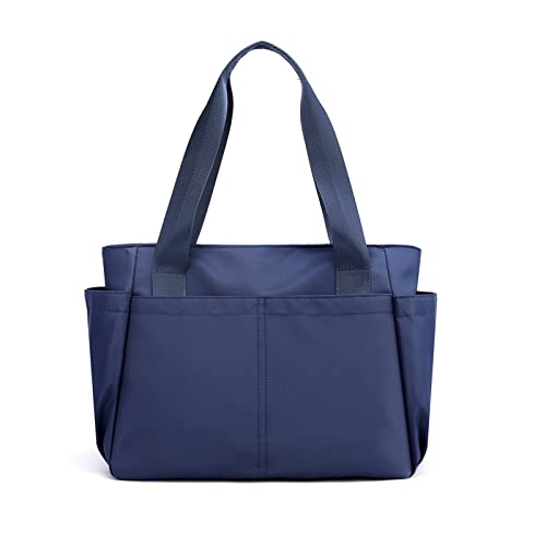 PORRASSO Schultertasche Nylon Handtasche Damen Hobotasche Tote Shopper Henkeltasche für Schule Reisen Arbeit Täglicher Gebrauch Blau PORRASSO Schultertasche Nylon Handtasche Damen Hobotasche Tote Shopper Henkeltasche für Schule Reisen Arbeit Täglicher Gebrauch Blau von PORRASSO