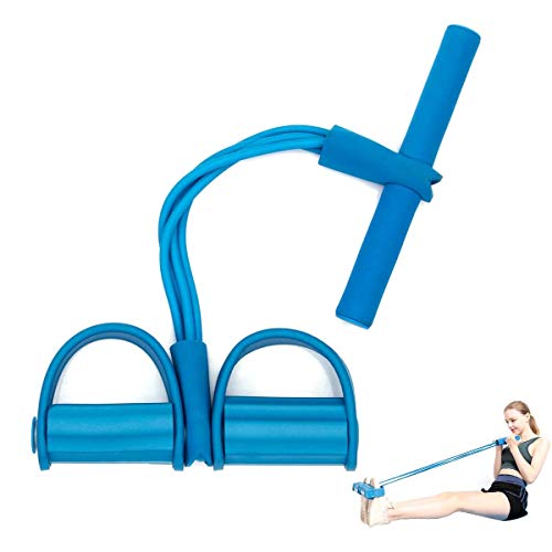 PORRASSO Sit-up Pull Rope Upgrade 4 Tubes Elastisches Pedal Widerstand Band Bodybuilding Expander Multifunktions Beintrainer Bauchtrainer Home Fitness Arm Bein Dehnen Abnehmen Training Blau PORRASSO Sit-up Pull Rope Upgrade 4 Tubes Elastisches Pedal Widerstand Band Bodybuilding Expander Multifunktions Beintrainer Bauchtrainer Home Fitness Arm Bein Dehnen Abnehmen Training Blau von PORRASSO