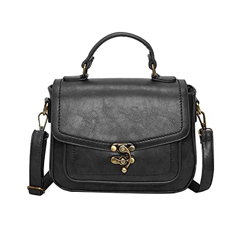 PORRASSO Umhängetasche Damen Schultertasche Retro Handtasche Schulterbeutel für Reise Dating Einkaufen Täglicher Gebrauch Schwarz PORRASSO Umhängetasche Damen Schultertasche Retro Handtasche Schulterbeutel für Reise Dating Einkaufen Täglicher Gebrauch Schwarz von PORRASSO
