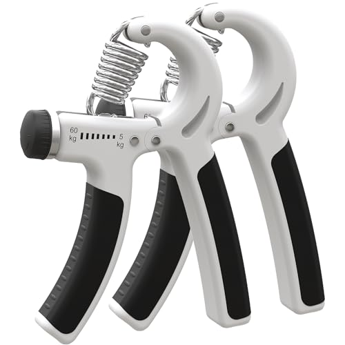 PORTENTUM Handtrainer Unterarmtrainer 2pcs, Einstellbarer Widerstand 5-60kg, Hand Unterarm Trainingsgerät, Grip Griffkraft Trainer, Rutschfester Griff, Für Sportler und Wiederherstellung der Hand PORTENTUM Handtrainer Unterarmtrainer 2pcs, Einstellbarer Widerstand 5-60kg, Hand Unterarm Trainingsgerät, Grip Griffkraft Trainer, Rutschfester Griff, Für Sportler und Wiederherstellung der Hand von PORTENTUM