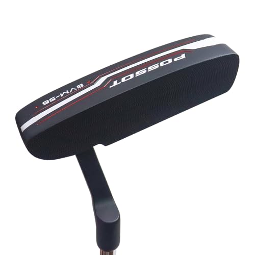 POSSOT Golf-Putter für Herren & Damen, Rechtshänder-Klingen-Putter, CNC-gefrästes Gesicht, 86,4 cm langlebiger Stahlschaft, rutschfester Griff für Anfänger und Profis POSSOT Golf-Putter für Herren & Damen, Rechtshänder-Klingen-Putter, CNC-gefrästes Gesicht, 86,4 cm langlebiger Stahlschaft, rutschfester Griff für Anfänger und Profis von POSSOT