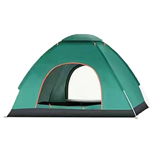 Campingzelt für 3 bis 4 Personen, Rucksack, doppellagig, wasserdicht, winddicht, Campingzelte, perfekte Picknicks, Angeln und Camping im Hinterhof, 249 (Farbe: Grün) von POVVFRTY