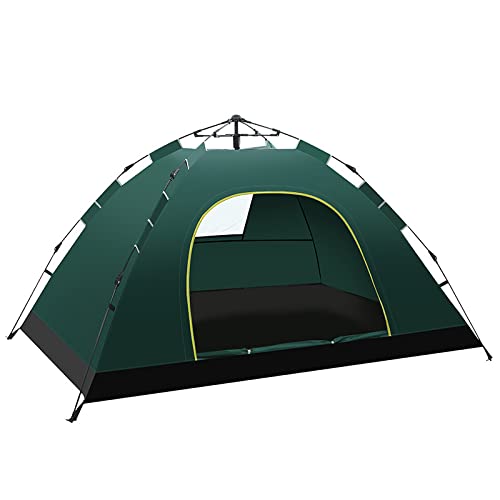 Zelt im Freien, tragbar, vollautomatisch, verdickt, regendicht, for Park, Picknick, Camping, Outdoor, Campingausrüstung/8748(Color:Small Dark Green,Size:34 People) von POVVFRTY