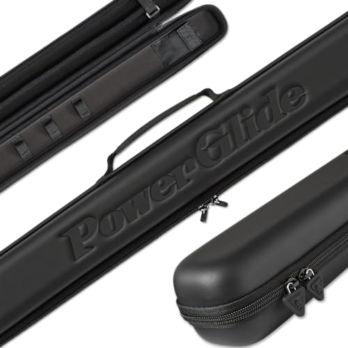 PowerGlide Svartur Snooker-/Billardqueue-Tasche, modernes Design, weiches Eva, Griff und Schultergurt, schützende Schaumstoff-Innenseite, Zubehörtaschen, passend für 2-teilige 50/50-Gelenkqueue PowerGlide Svartur Snooker-/Billardqueue-Tasche, modernes Design, weiches Eva, Griff und Schultergurt, schützende Schaumstoff-Innenseite, Zubehörtaschen, passend für 2-teilige 50/50-Gelenkqueue von POWERGLIDE