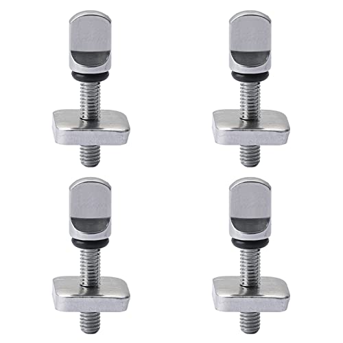 POXIAOER 4-teiliges Surfbrett-Flossenschrauben-Edelstahl-Flossenschrauben-Kit Finnenplatten-Ersatzzubehör für langes Brett, aufblasbares SUP, Paddelbretter, Silber POXIAOER 4-teiliges Surfbrett-Flossenschrauben-Edelstahl-Flossenschrauben-Kit Finnenplatten-Ersatzzubehör für langes Brett, aufblasbares SUP, Paddelbretter, Silber von POXIAOER