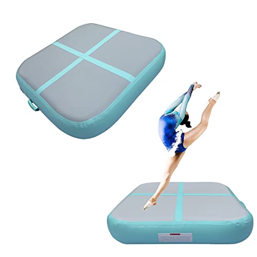 PPXIA Air Block Aufblasbare Gymnastikmatte Turnblock Tumbling Block Trainings block Trainigsmatte Sportblock Gymnatikblock mit pumpe(100 * 100 * 20cm) von PPXIA