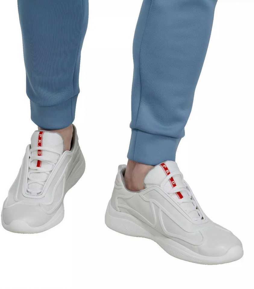 PRADA America's Cup aus Leder Schuhe Turnschuhe 42 Sneaker Luxuriöses Lammleder mit strukturierten Gummi-Overlays PRADA America's Cup aus Leder Schuhe Turnschuhe 42 Sneaker Luxuriöses Lammleder mit strukturierten Gummi-Overlays von PRADA