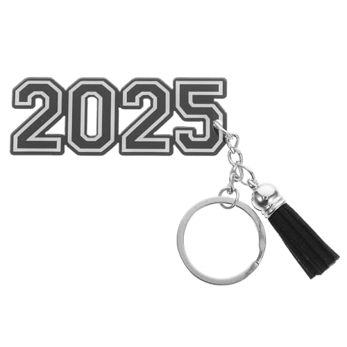 PRETYZOOM 4-Teiliger Schlüsselanhänger Zum Schulabschluss 2025 Mit 2025-Anhänger Und Quaste Für Ihn Ihre Highschool Ihr College von PRETYZOOM