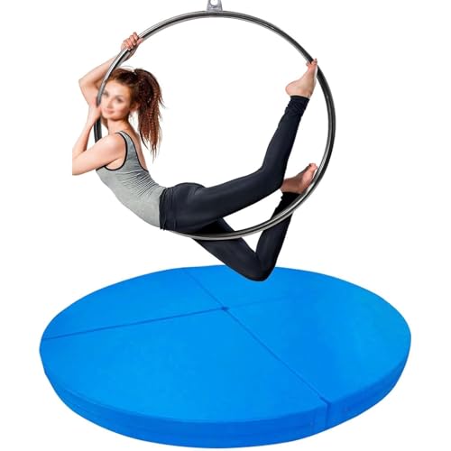 PRMTYUP Aerial Hoop Crash Mat Für Das Heim-Fitnessstudio, Dickes, Faltbares, Rundes Pad, Sicherheitsmatte Für Tanzstangen, Crash-Kollision Für Ring Stripper Pole,03,180 * 10cm von PRMTYUP