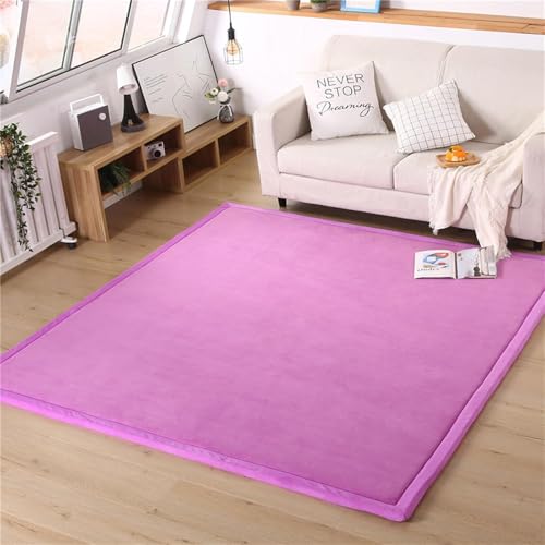 PRMTYUP Korallensamtteppich, Rutschfester Bodenteppich, Yogamatten-Trainingsunterlagen, Rutschfester Wohnzimmerbodenteppich, Wohnzimmerteppich, FüR Schlafzimmer, Bett, Boden,08,200 * 220cm von PRMTYUP