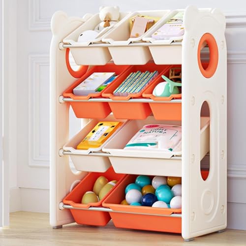 PRMTYUP Regal Zur Spielzeugaufbewahrung, Multifunktionaler Organizer Fürs Kinderzimmer, Kindermöbelset, Spielzeugschrank, Für Spielzimmer, Schlafzimmer, Wohnzimmer,A3 von PRMTYUP