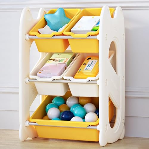 PRMTYUP Regal Zur Spielzeugaufbewahrung, Multifunktionaler Organizer Fürs Kinderzimmer, Kindermöbelset, Spielzeugschrank, Für Spielzimmer, Schlafzimmer, Wohnzimmer,B1 von PRMTYUP