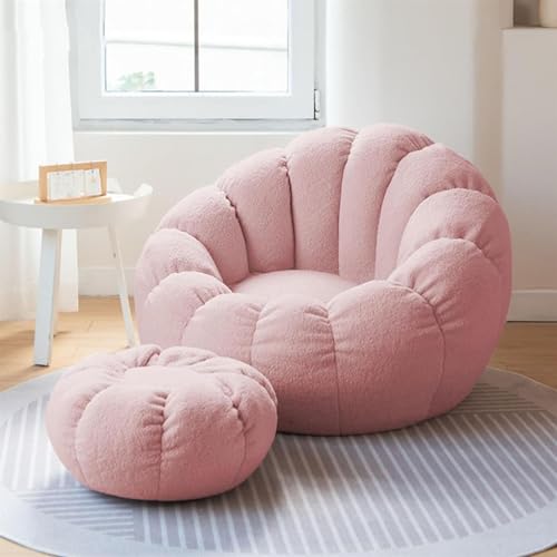PRMTYUP Stofftasche Lagerstuhl Ultra Weich Memory Foam Bohnensack Stuhl Nachahmung Teddy Fell Waschbar Zum Organisieren Von Plüschspielzeugen,Rosa PRMTYUP Stofftasche Lagerstuhl Ultra Weich Memory Foam Bohnensack Stuhl Nachahmung Teddy Fell Waschbar Zum Organisieren Von Plüschspielzeugen,Rosa von PRMTYUP