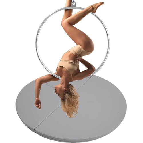 PRMTYUP Sturzmatte Aus Stahlrohr, Klappbare Pole Dance-Matte, Sicherheitskissen Für Yoga-Übungen, rutschfeste Sicherheitsmatte Mit PU-Lederüberzug Für Stangen,03,180 * 3cm von PRMTYUP