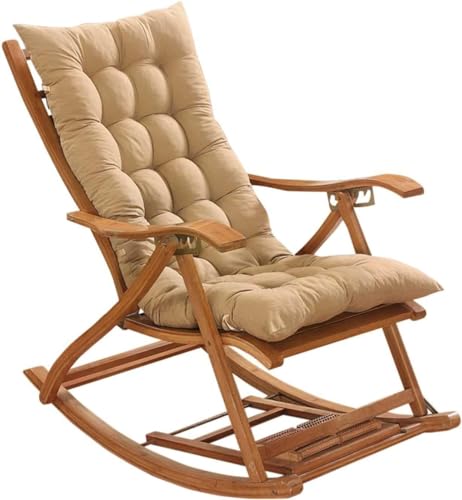 PRMTYUP Sun Lounger Stuhlkissen, Schaukelstuhlkissen, Lounge Chaise Kissen Im Freien Dicke Gepolsterte Sitzkissen Im Freien Liegestuhlkissen Mit Krawatten,C,40 * 108cm von PRMTYUP