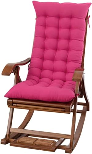 PRMTYUP Sun Lounger Stuhlkissen, Schaukelstuhlkissen, Lounge Chaise Kissen Im Freien Dicke Gepolsterte Sitzkissen Im Freien Liegestuhlkissen Mit Krawatten,J,40 * 108cm von PRMTYUP