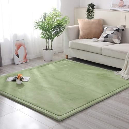 PRMTYUP Tatami-Teppiche Aus Korallensamt, Moderner, Weicher Und Bequemer Schaumstoffteppich, Rutschfester, Dicker, Haarloser Babyteppich Spielmatten FüR Kinder, FüR Kinderzimmer,01,200 * 220cm von PRMTYUP