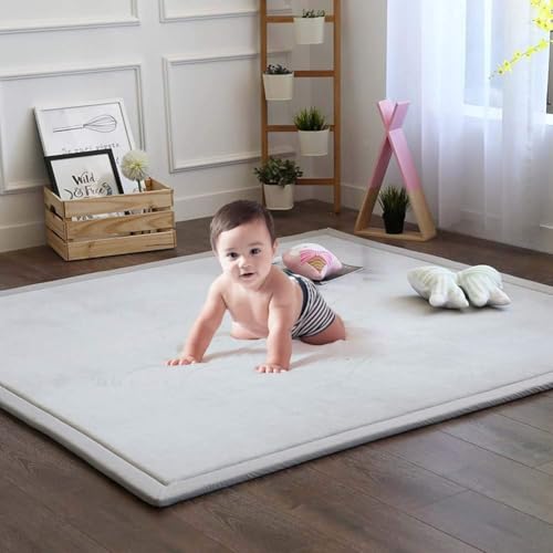 PRMTYUP Tatami-Teppiche Aus Korallensamt, Moderner, Weicher Und Bequemer Schaumstoffteppich, Rutschfester, Dicker, Haarloser Babyteppich Spielmatten FüR Kinder, FüR Kinderzimmer,02,200 * 250cm von PRMTYUP