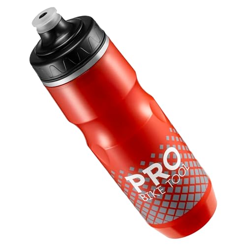 PRO BIKE TOOL Isolierte Fahrrad-Trinkflasche 680 ml, Bonus Sport-Trageschlaufe - zum Radfahren & Fitness - hält Getränke länger kalt, weiches Silikon-Mundstück - BPA-frei (Color) von PRO BIKE TOOL