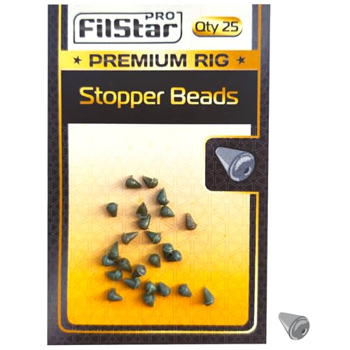 PRO FILSTAR Angelhaken Gummistopper 25 Stück - Angeln Gummiperlen - Silikonperlen - Haken Stopper - Stopperperlen - Angel Perlen Set - Angelzubehör - Fishing Hook Accessories - Method Feeder Zubehör PRO FILSTAR Angelhaken Gummistopper 25 Stück - Angeln Gummiperlen - Silikonperlen - Haken Stopper - Stopperperlen - Angel Perlen Set - Angelzubehör - Fishing Hook Accessories - Method Feeder Zubehör von PRO Filstar