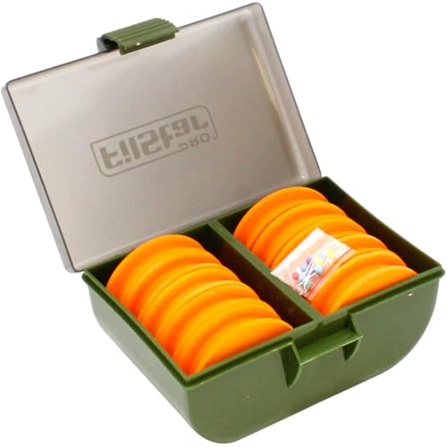 PRO FILSTAR Angeln Vorfachaufwickler Box - 10 EVA Angelschnur Rolle & 10Pins - Vorfach Box - Vorfachtasche - Aufbewahrungsbox - Fishing Rig Box - Schaumstoff Angelspule - Karpfen Montage Schnurwickler PRO FILSTAR Angeln Vorfachaufwickler Box - 10 EVA Angelschnur Rolle & 10Pins - Vorfach Box - Vorfachtasche - Aufbewahrungsbox - Fishing Rig Box - Schaumstoff Angelspule - Karpfen Montage Schnurwickler von PRO Filstar