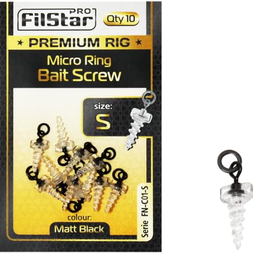 PRO FILSTAR Bait Screw mit Ring 10x16mm - Boilies & Pellets Köderschrauben - Pop Up Boilie - Angelköderschrauben - Pop Ups Rig für Angelhaken - Karpfenangeln - Angeln Karpfen Zubehör - Swivel Montage PRO FILSTAR Bait Screw mit Ring 10x16mm - Boilies & Pellets Köderschrauben - Pop Up Boilie - Angelköderschrauben - Pop Ups Rig für Angelhaken - Karpfenangeln - Angeln Karpfen Zubehör - Swivel Montage von PRO Filstar