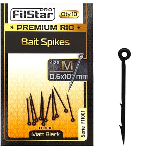 PRO FILSTAR Bait Spikes 0,6x10mm 10 Stück - Boilies Spikes fur Angelhaken - Angeln Karpfen Zubehör - Boilie Haken - Boilie Nadel - Pop Up Boilies - Angelzubehör für Feeder - Karpfenangeln Montage PRO FILSTAR Bait Spikes 0,6x10mm 10 Stück - Boilies Spikes fur Angelhaken - Angeln Karpfen Zubehör - Boilie Haken - Boilie Nadel - Pop Up Boilies - Angelzubehör für Feeder - Karpfenangeln Montage von PRO Filstar