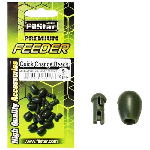 PRO FILSTAR Quick Change Beads 10 STK Größe S 9mm - Angeln Perlen - Gummiperlen - Angel Karpfen Zubehör - Method Feeder Set - Carp Fishing Accessories - Angelset für Futterkorbe - Karpfen Montage PRO FILSTAR Quick Change Beads 10 STK Größe S 9mm - Angeln Perlen - Gummiperlen - Angel Karpfen Zubehör - Method Feeder Set - Carp Fishing Accessories - Angelset für Futterkorbe - Karpfen Montage von PRO Filstar