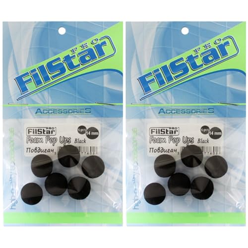 PRO FILSTAR Zig Rig Pop Up Foam Schwarz 12 STK, 14mm - Köder Pop Up für Angelhaken - Pop Up Angeln - Karpfen Köder - Karpfenangeln Montage - Fischköder - Futter Zubehör - Pop Ups Karpfenhaken Set PRO FILSTAR Zig Rig Pop Up Foam Schwarz 12 STK, 14mm - Köder Pop Up für Angelhaken - Pop Up Angeln - Karpfen Köder - Karpfenangeln Montage - Fischköder - Futter Zubehör - Pop Ups Karpfenhaken Set von PRO Filstar