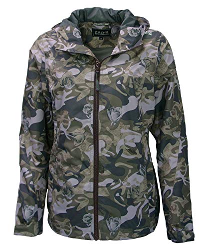 PRO-X elements Damen Jacke Camou, Dusty Leaf, 36, 5730 von PRO-X elements