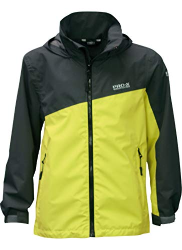 PRO-X elements Kinder Tanis Jacke, Anthrazit/Wild Lime, 152 von PRO-X elements