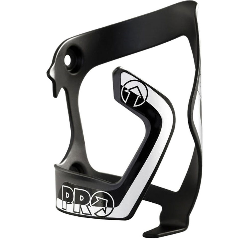 PRO Fahrrad-Flaschenhalter PRO Flaschenhalter Aluminium Seite Einschub links Schwarz/Weiß PRO Fahrrad-Flaschenhalter PRO Flaschenhalter Aluminium Seite Einschub links Schwarz/Weiß von PRO
