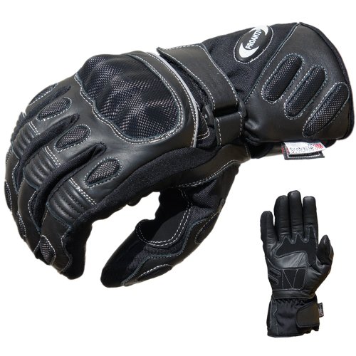 PROANTI Motorradhandschuhe Winter Regen Touring Motorrad Handschuhe (XL) von PROANTI