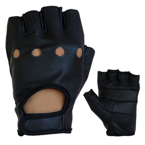 PROANTI Motorradhandschuhe Leder Chopper Handschuhe (Gr. S-4XL, schwarz) - XL von PROANTI