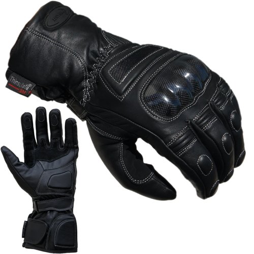 PROANTI Motorradhandschuhe Leder Regen Winter Motorrad Handschuhe - XXXL von PROANTI
