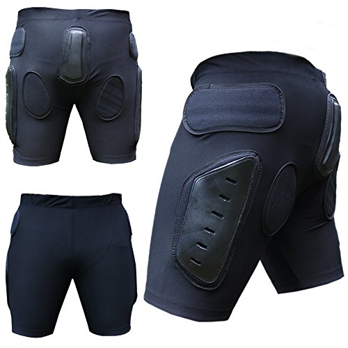 PROANTI Protektorenhose Ski Snowboard Protektorenshorts Motocross BMX Protektor Short Hose - XS von PROANTI