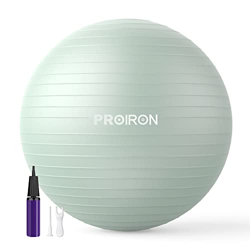 PROIRON Gymnastikball Pezziball Sitzball Trainingsball Fitnessball & Balance für Core-Training mit Pumpe Anti Burst Pilates Ball Robuster für Erwachsene Büro Pezzibälle Gymnastikbälle von PROIRON