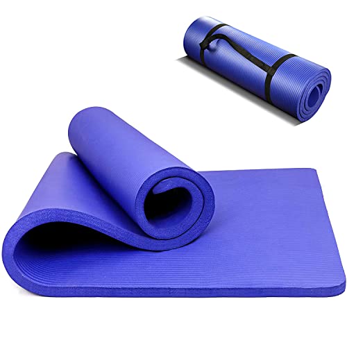 PROIRON Gymnastikmatte, Turnmatte für Zuhause mit Tragegurt Trainingsmatte Rutschfest, Yoga Matte Dick 10/15mm und Sportmatte Fitnessmatte Yogamatte Pilates Matte für Heimtraining von PROIRON