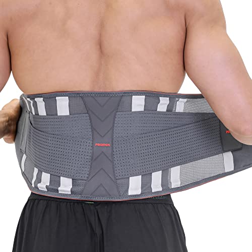 PROIRON Rückenstütze, Rückenstützgürtel für Lindert Schmerzen Lendenwirbelstütze für Männer/Frauen, Rückenbandage mit Stützstreben, Rückengurt Atmungsaktive Lendenwirbelgürtel zur Haltungskorrektur von PROIRON
