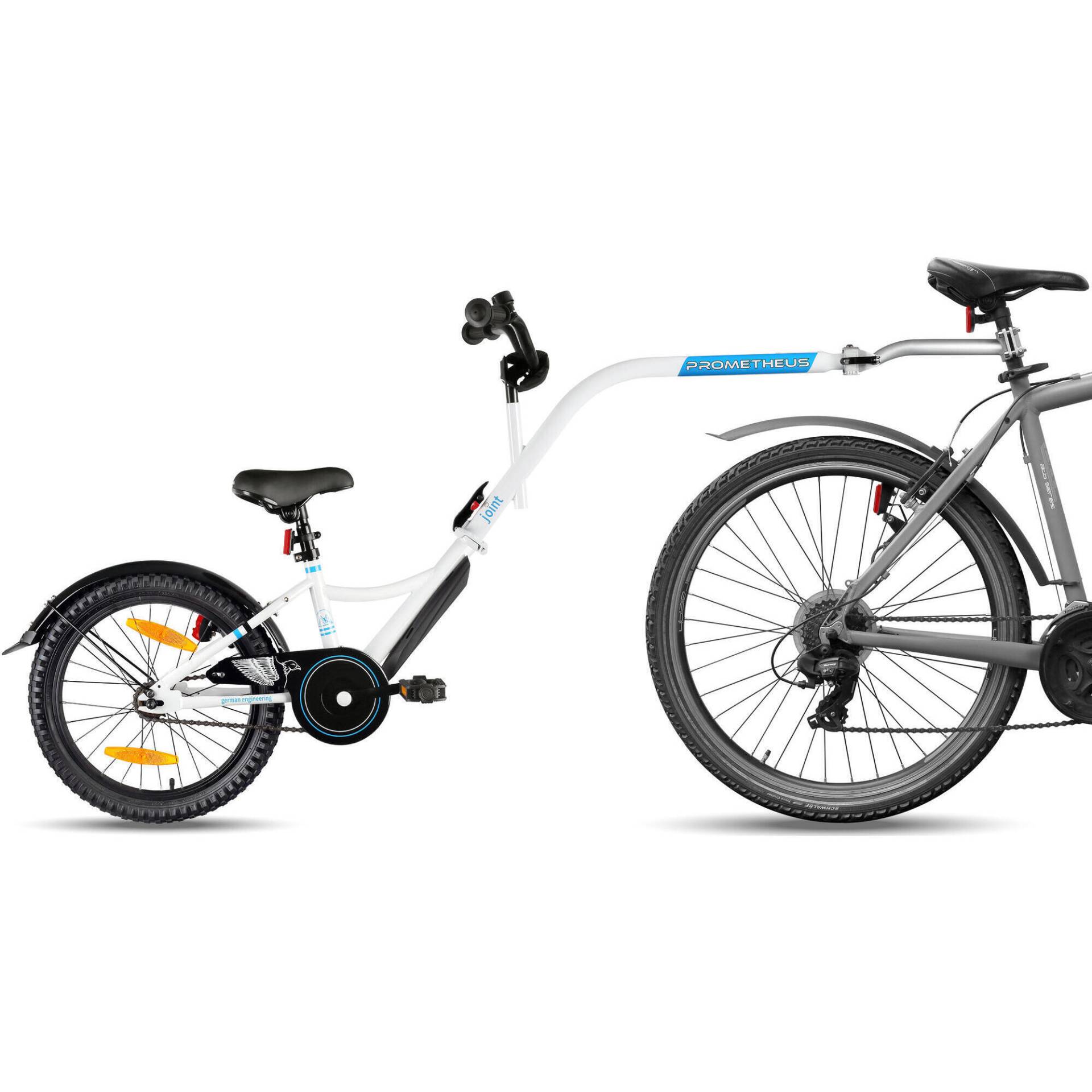 Fahrradanhänger Kinder Tandemanhänger Nachläufer Trailerbike 18 Zoll 5-10 Jahre von PROMETHEUS BICYCLES