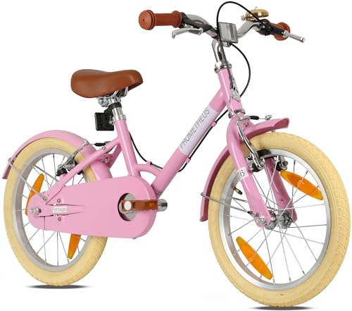 PROMETHEUS BICYCLES Retro Kinderfahrrad ab 5 Jahren - Mädchenfahrrad 16 Zoll Kinder Fahrrad Mädchen Fahrrad Kinder PETITAGE in Rosa PROMETHEUS BICYCLES Retro Kinderfahrrad ab 5 Jahren - Mädchenfahrrad 16 Zoll Kinder Fahrrad Mädchen Fahrrad Kinder PETITAGE in Rosa von PROMETHEUS BICYCLES