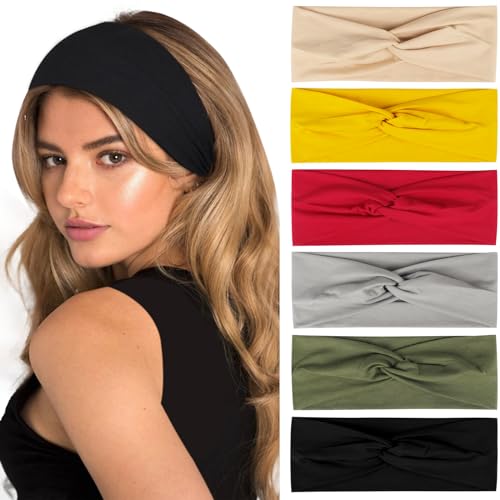 PROPOG Haarband Damen, Stirnband Damen Sommer Dünn rutschfest Breites Haarbänder Elastisch Bandana Weiche Kopftuch Headband Haarschmuck für Yoga Sport Laufen Exercise PROPOG Haarband Damen, Stirnband Damen Sommer Dünn rutschfest Breites Haarbänder Elastisch Bandana Weiche Kopftuch Headband Haarschmuck für Yoga Sport Laufen Exercise von PROPOG