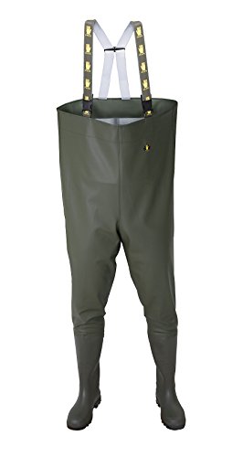 WATHOSE STANDARD Grün Anglerhose Fischerhose Teichhose Hochwasserhose (41 EU - 8 UK) von PROS / 3Kamido