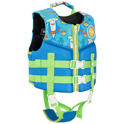 PROTAURI Kinder Schwimmweste - Jungen Mädchen Neopren Schwimmen Jacke Kleinkind Schwimmen Lernen Badeanzug Bademode Schwimmtraining Hilfe for 2-9 Jahre/50N von PROTAURI