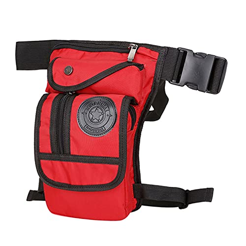 Wandern Radfahren Beintasche, Multifunktionale Hüfttasche, Drop-Beintasche Männer Nylon Cross Body Fanny Bag Motorradfahrer Hüftgurt Beintaschen Reise Drop Oberschenkeltasche Hüfttasche 623 (Farbe: 1) von PRPRP