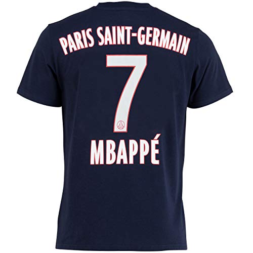 Paris Saint-Germain T-Shirt, Kylian Mbappé, offizielle Kollektion von Paris Saint Germain -Erwachsenengröße XX-Large blau Paris Saint-Germain T-Shirt, Kylian Mbappé, offizielle Kollektion von Paris Saint Germain -Erwachsenengröße XX-Large blau von PSG
